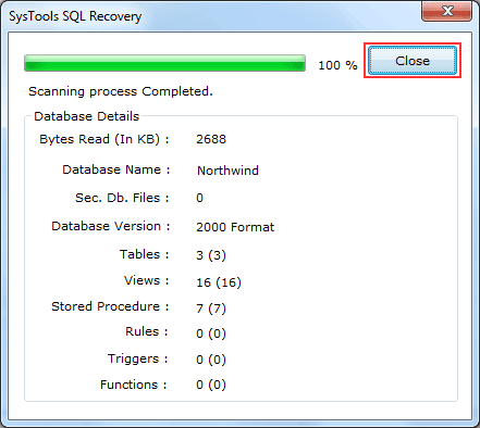 How to Restore SQL Database File 6.0